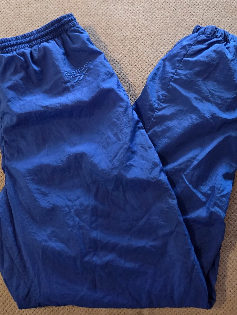 Vintage Reebok Men's Windbreaker Bottoms Track Pants Joggers 90s Size L